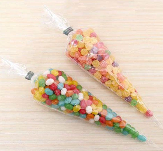 Kegleform plastemballagepose rabatpris