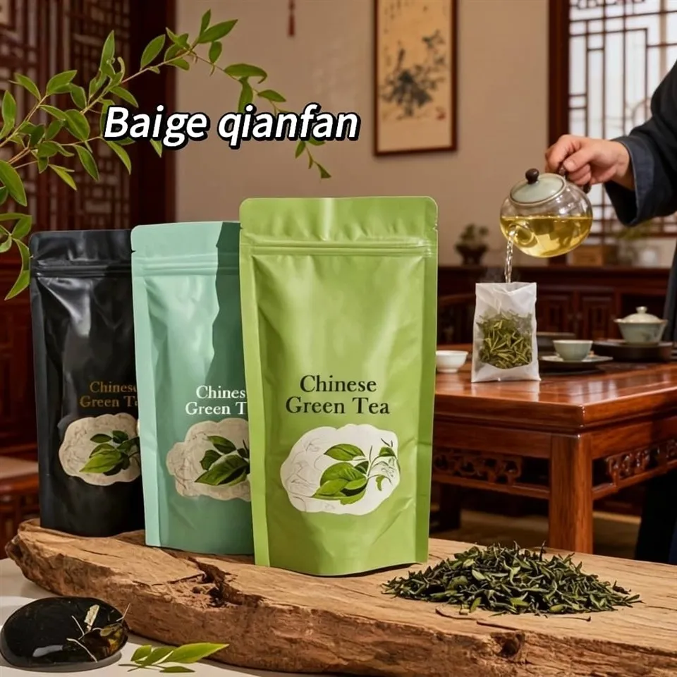 Grøn te emballageposer