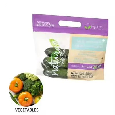 Brugerdefineret digitalt tryk plastikpose Agurk emballagepose Agurkpose til mad Agurk grøntsag