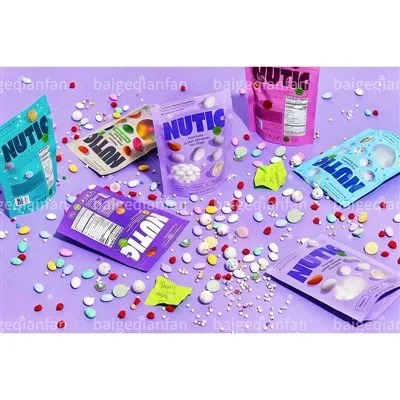 Folielamineret plast Genlukkelige Ziplock-poser Udgangsspiselige emballage Lugtsikre Candy Gummies 3,5 g Mylar-poser Specialtrykt